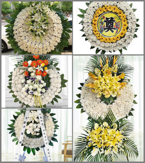 四川成都崇州市观胜镇五桥村花圈速递